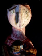 "La potière jalouse"  Volume papier et perles  (détail)